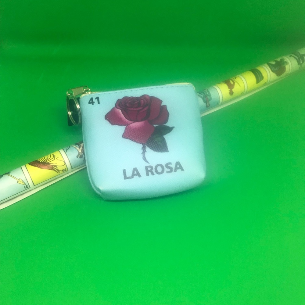 BNWT Lorteria La Rosa zippered pouch